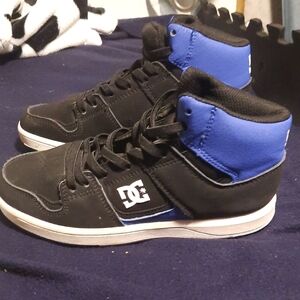 DC High-Top Sneakers Black and Blue